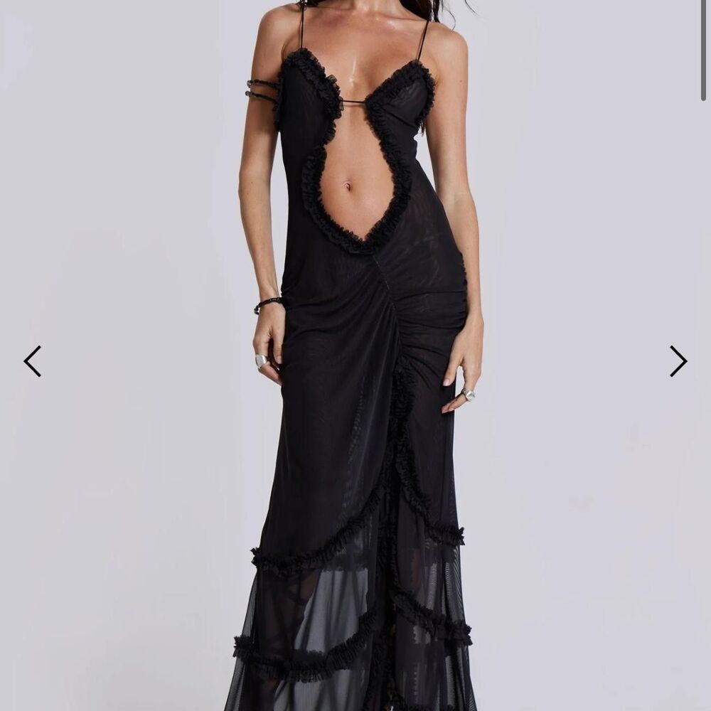 Jared London Fatale Maxi Black Dress Size US 6, EU 10, UK 10